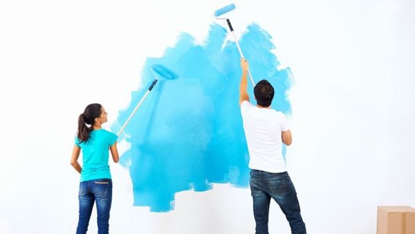 pintando pared